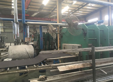 绝缘橡胶毯生产车间